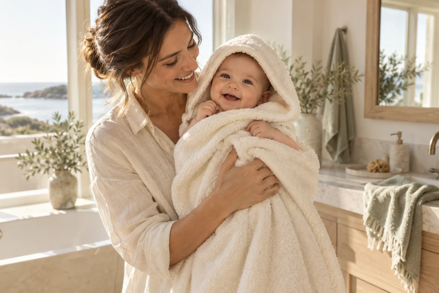 Illustrative home water lifestyle scene
